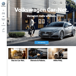 Website-Relaunch für Volkswagen 4 Case Microsite Image web